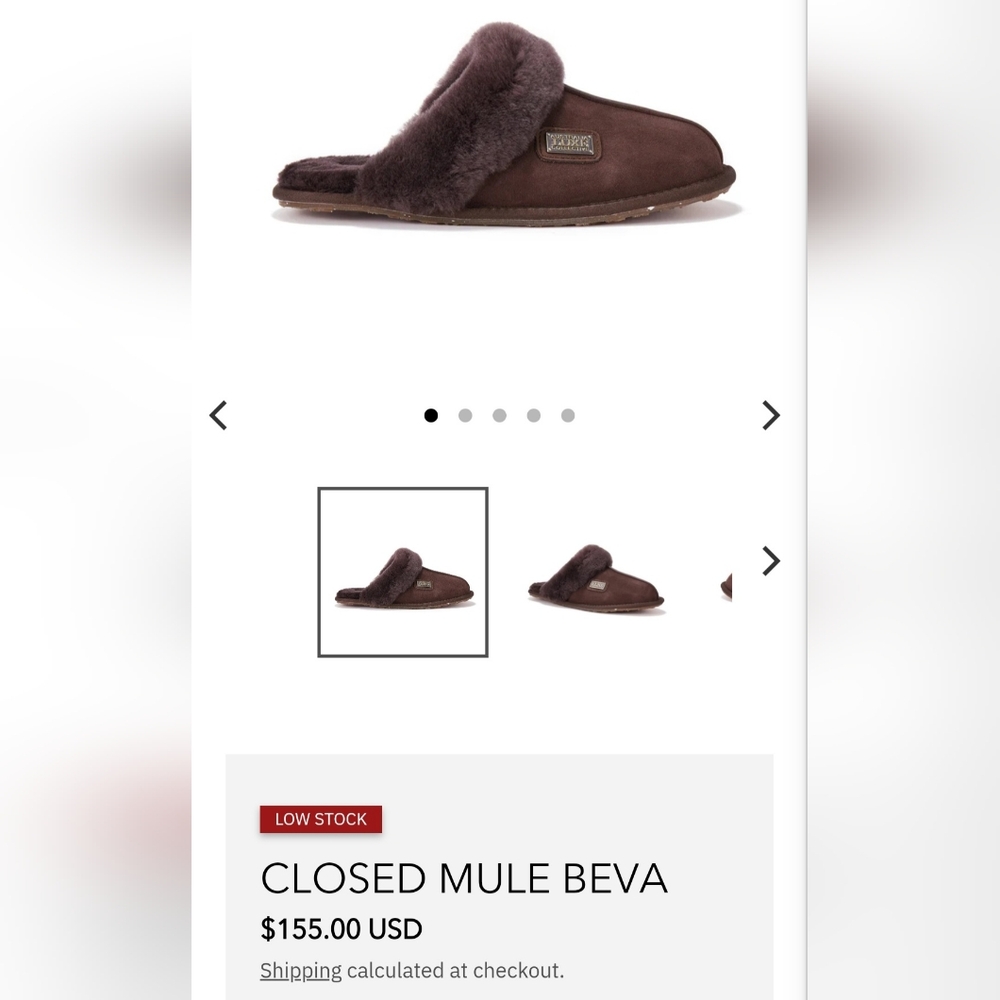 Australia Luxe Collective Beva Closed Mule Slipper - Picture 6 of 8